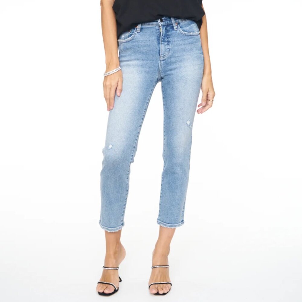 Monroe High Rise Cigarette Jean 26 Fremont Distressed